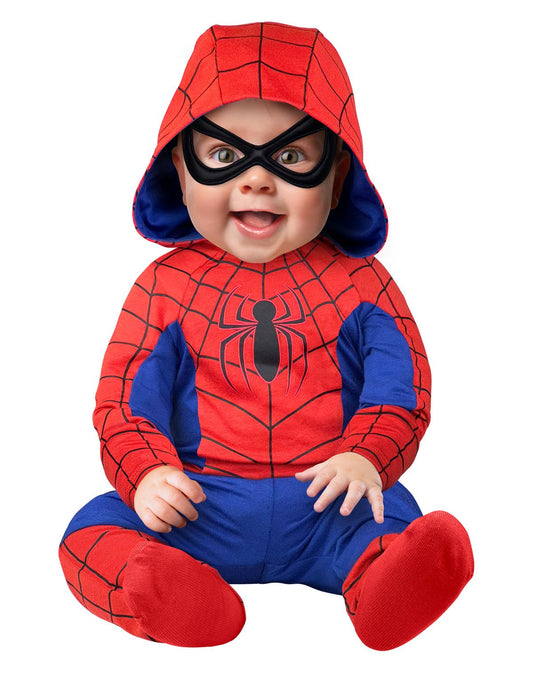 Disfraz con capucha de Spider-Man para bebé