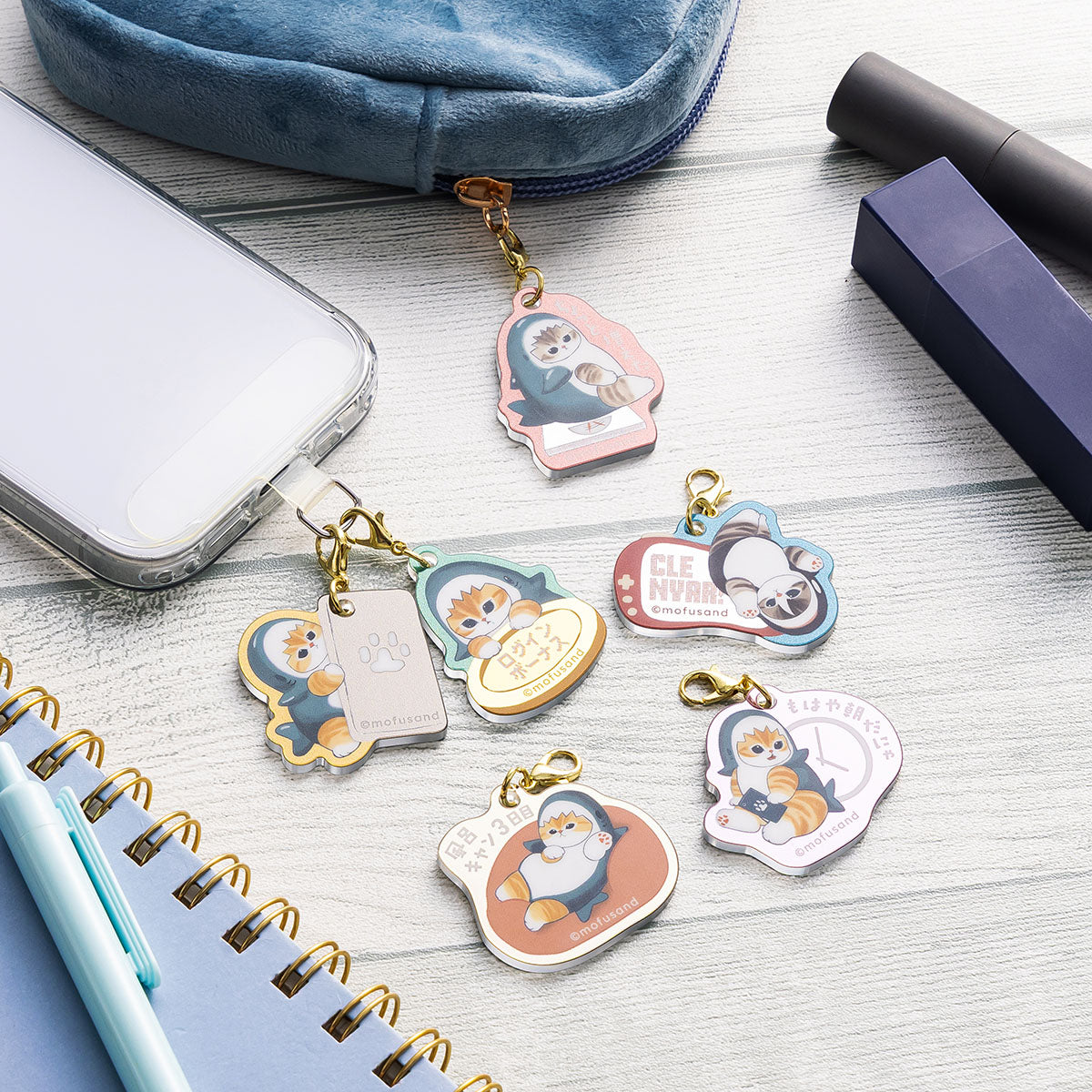Charm espejo acrílico mofusand (6 diseños)