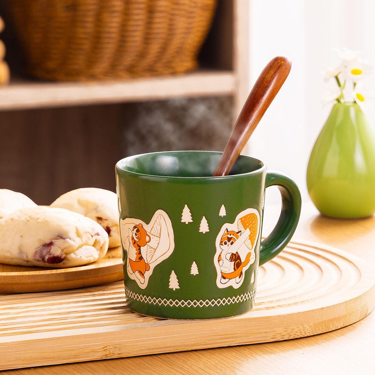 Taza Mofusand Woodlands repelente al agua