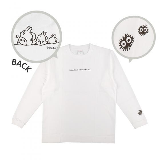 Polera manga larga Totoro Furoshiki blanca