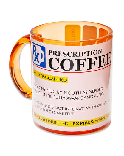 Taza de café con forma de frasco de receta - 17,5 oz