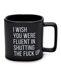 Taza de café Wish You Were Fluent – 20 oz