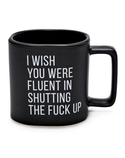 Taza de café Wish You Were Fluent – 20 oz