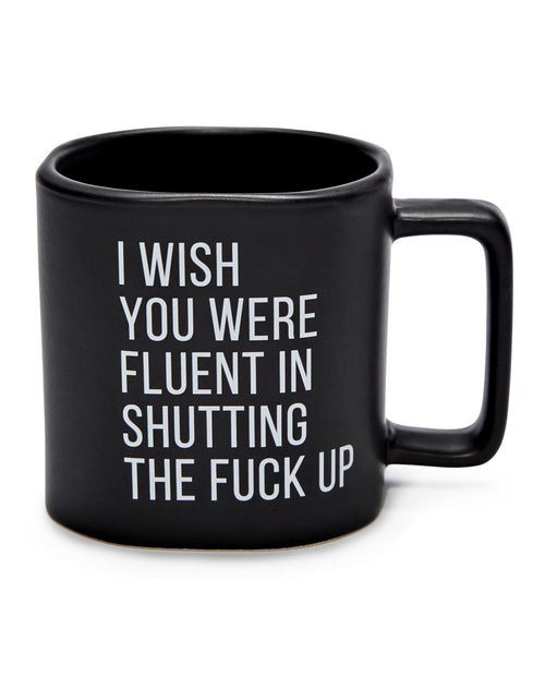 Taza de café Wish You Were Fluent – 20 oz