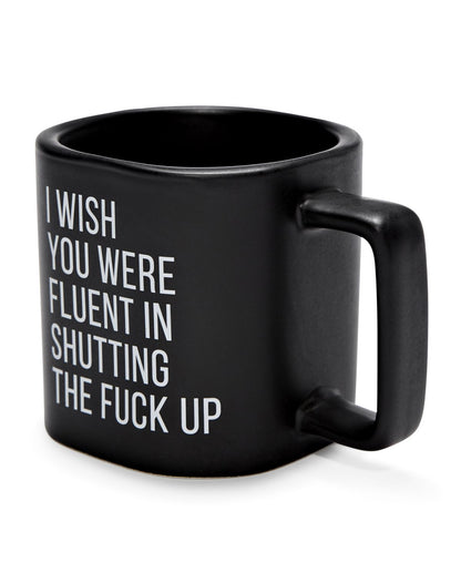 Taza de café Wish You Were Fluent – 20 oz