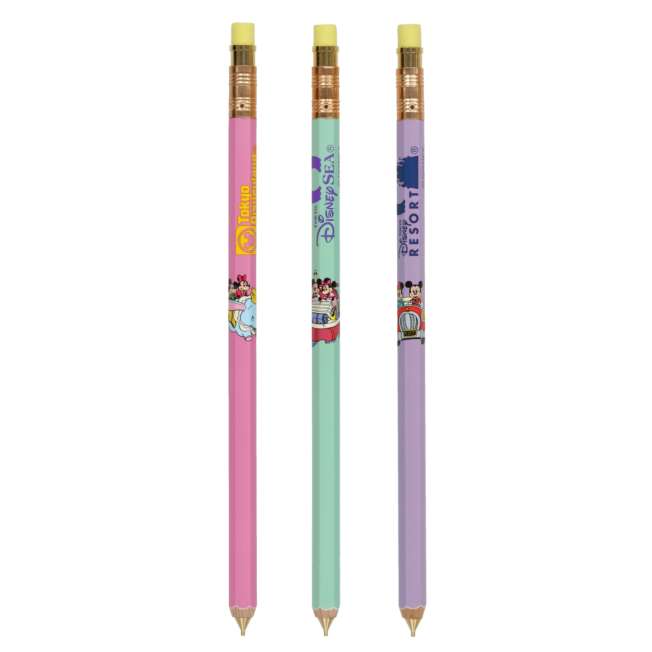 Set de 3 portaminas de Mickey Mouse y Minnie Mouse