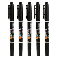 Set de 5 plumones negros de Mickey Mouse y sus amigos