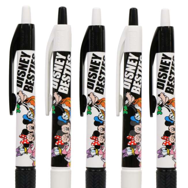 Set de 5 lápices pasta negros de Mickey Mouse