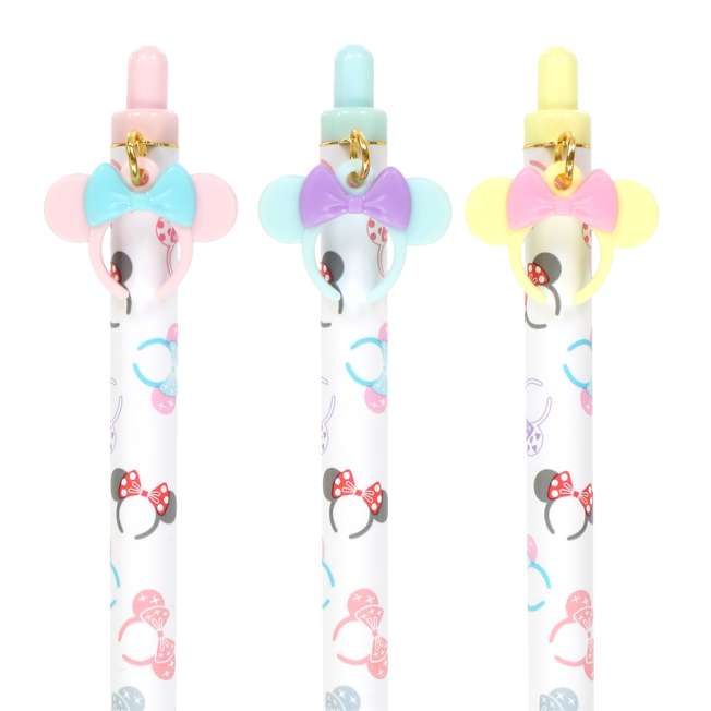 Set de 3 bolígrafos negros de Minnie Mouse