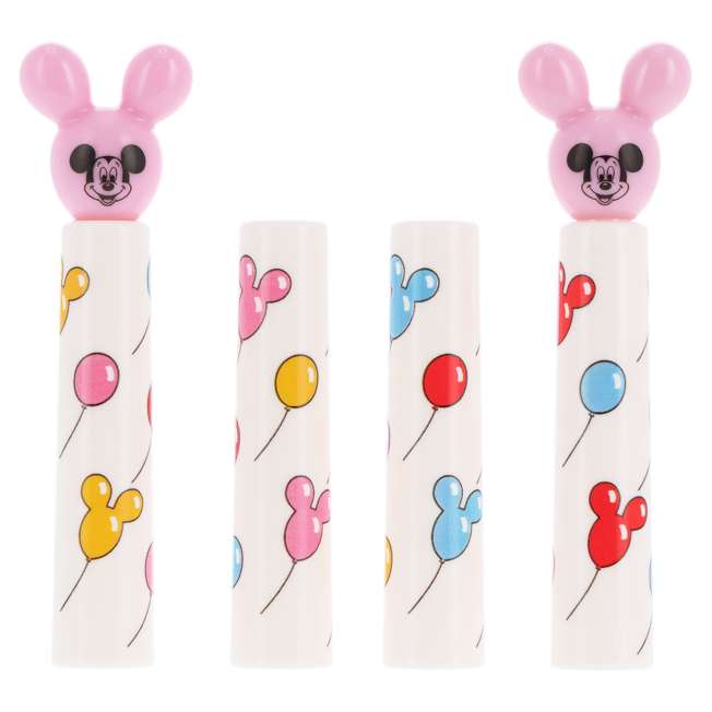 Set de 4 lápices 2B con capuchones de Mickey y Minnie