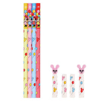 Set de 4 lápices 2B con capuchones de Mickey y Minnie