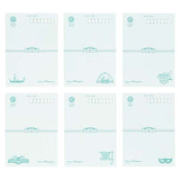 6 postales Disney Story Beyond con lata de stickers