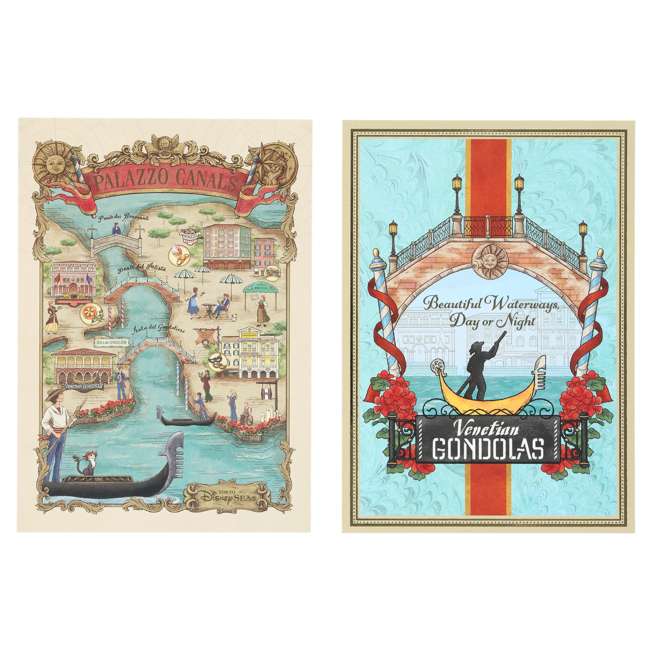 6 postales Disney Story Beyond con lata de stickers