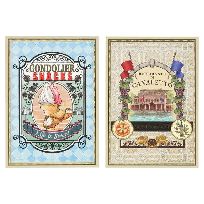 6 postales Disney Story Beyond con lata de stickers