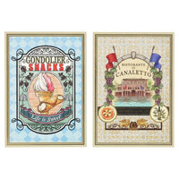 6 postales Disney Story Beyond con lata de stickers