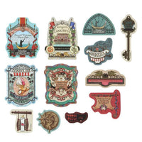 6 postales Disney Story Beyond con lata de stickers