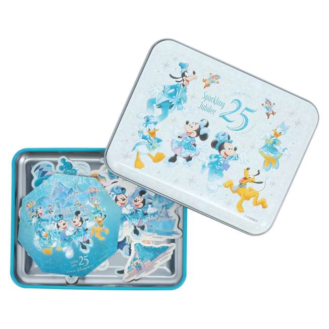 Set de 25 stickers de Mickey Mouse y sus amigos con lata