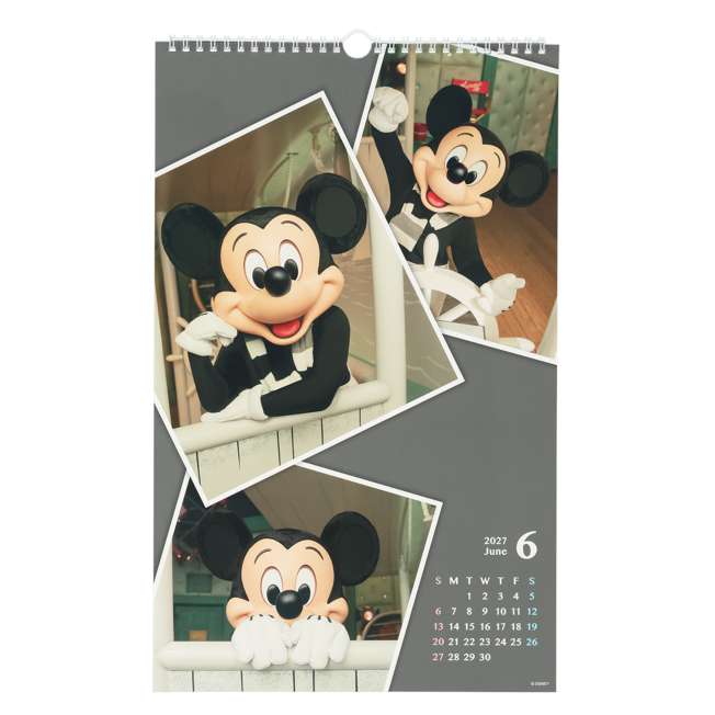 Calendario mural 2027 de Mickey Mouse