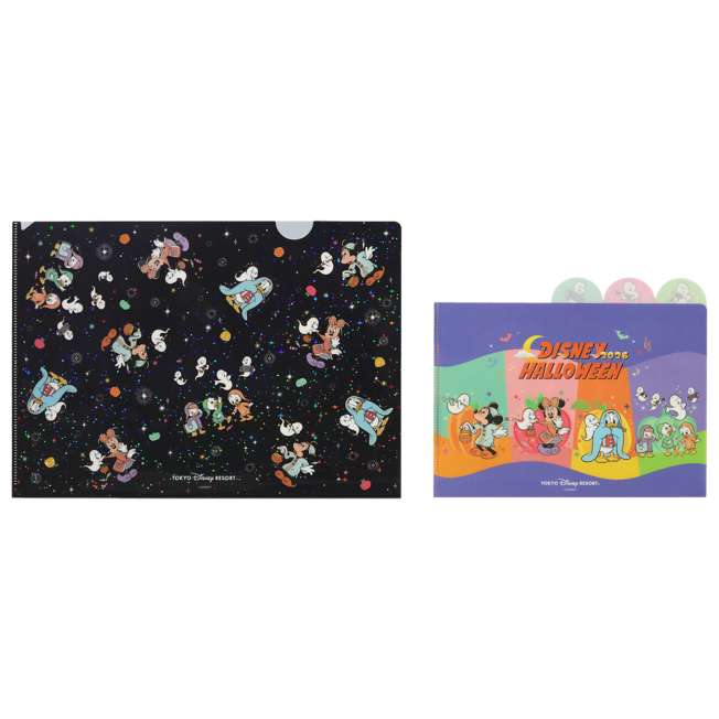 Set de 2 carpetas transparentes de Mickey Mouse Halloween
