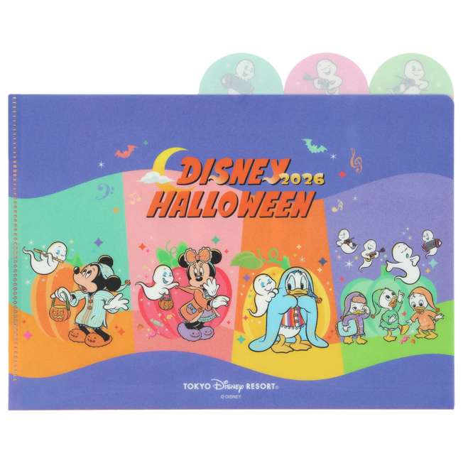 Set de 2 carpetas transparentes de Mickey Mouse Halloween