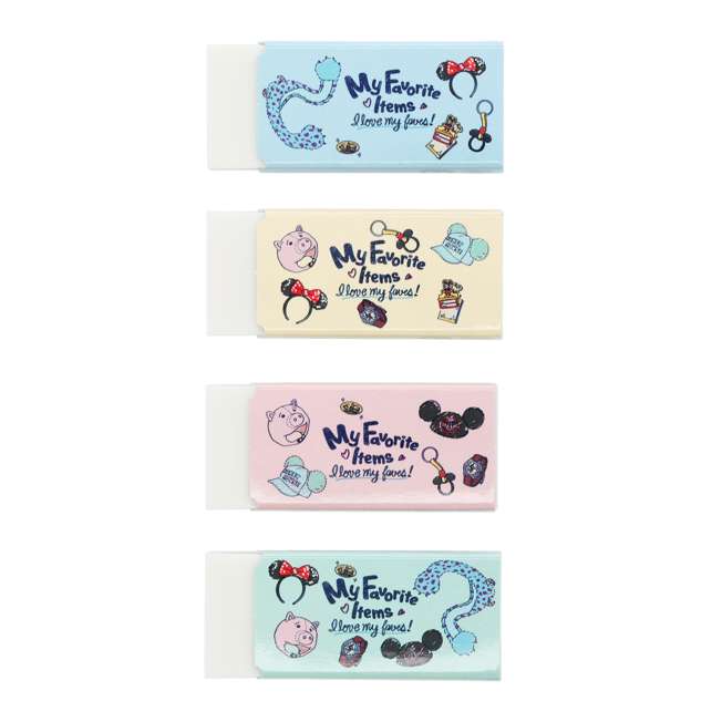 Set de 4 gomas de borrar MONO de Tokyo Disney Resort