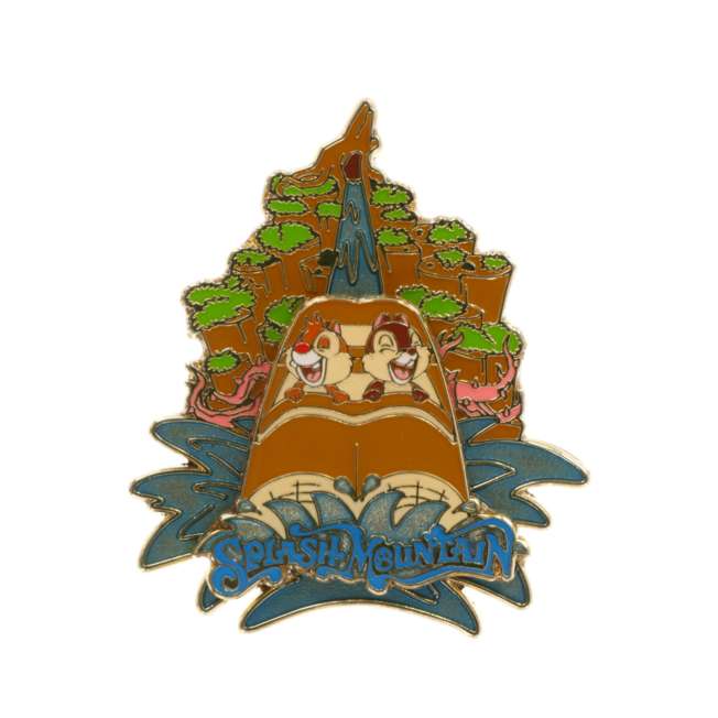 Pin de Splash Mountain con Chip y Dale