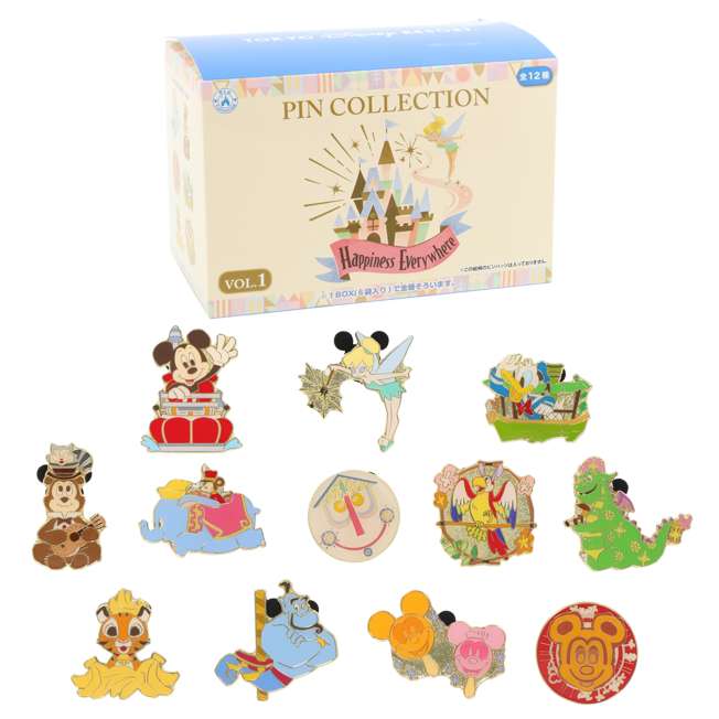 Set de 12 pines Tokyo Disney Resort