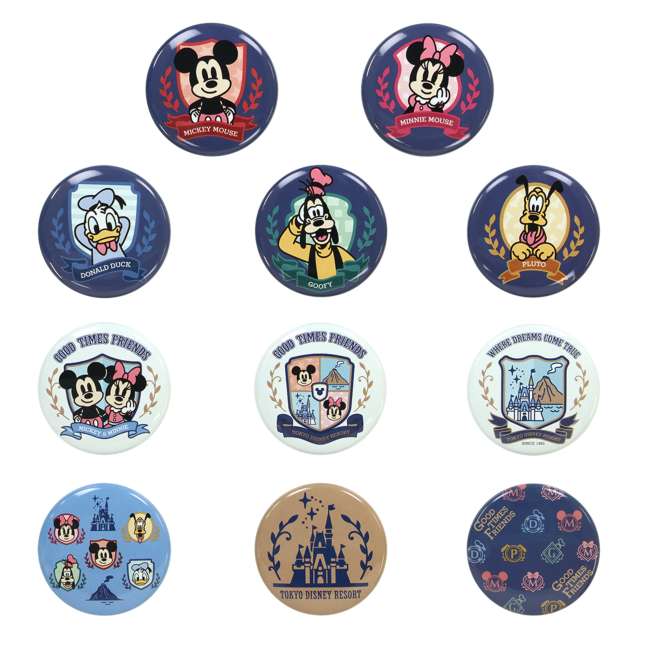Set de 2 chapitas de Mickey Mouse y sus amigos