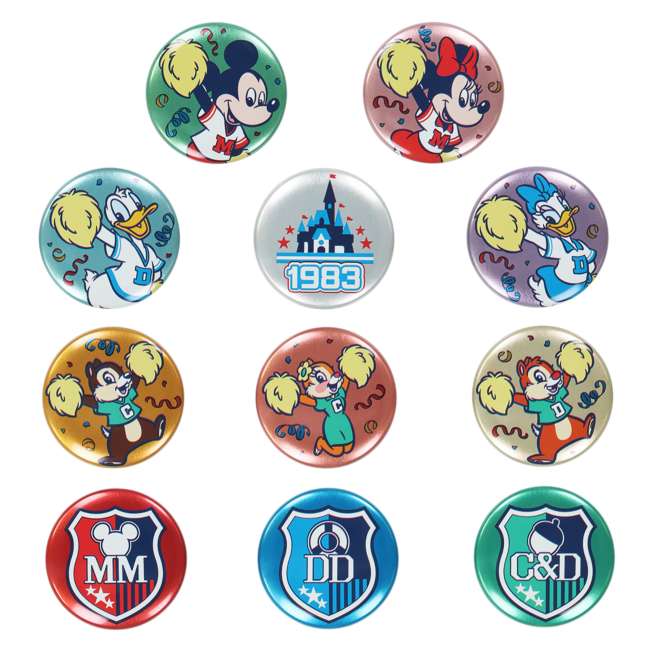 Set de 2 chapitas de Mickey Mouse y sus amigos