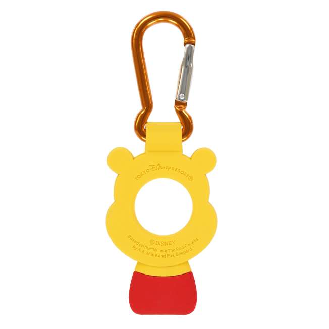Llavero de Pooh con mosquetón y porta botellas