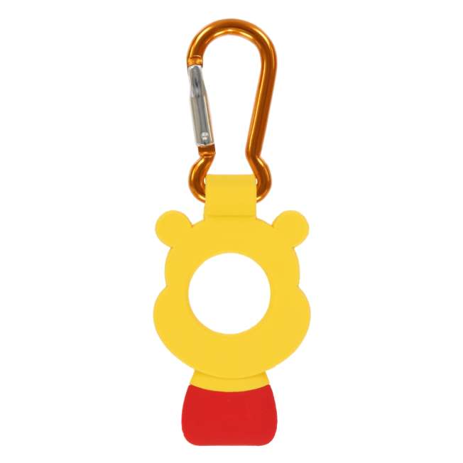 Llavero de Pooh con mosquetón y porta botellas