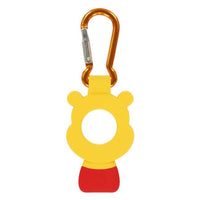 Llavero de Pooh con mosquetón y porta botellas