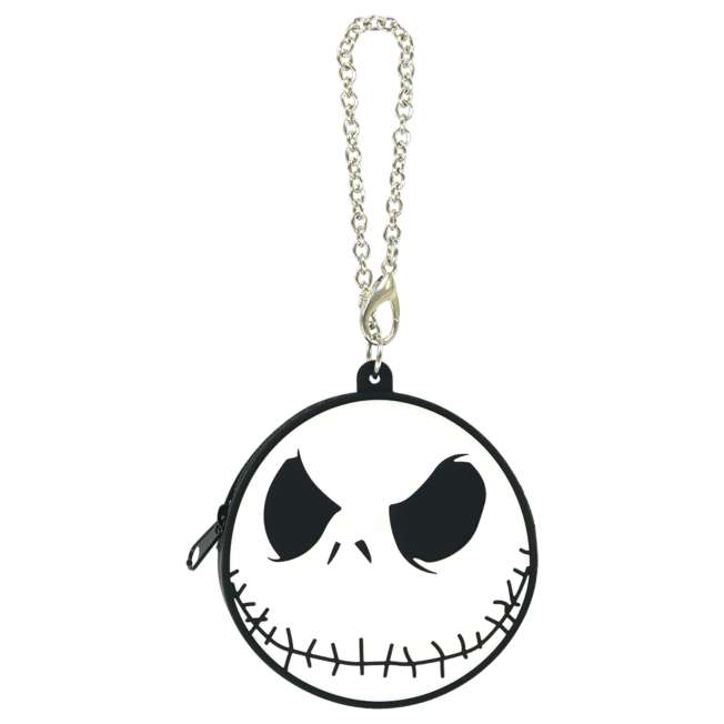 Estuche con charm para bolso de Jack Skellington