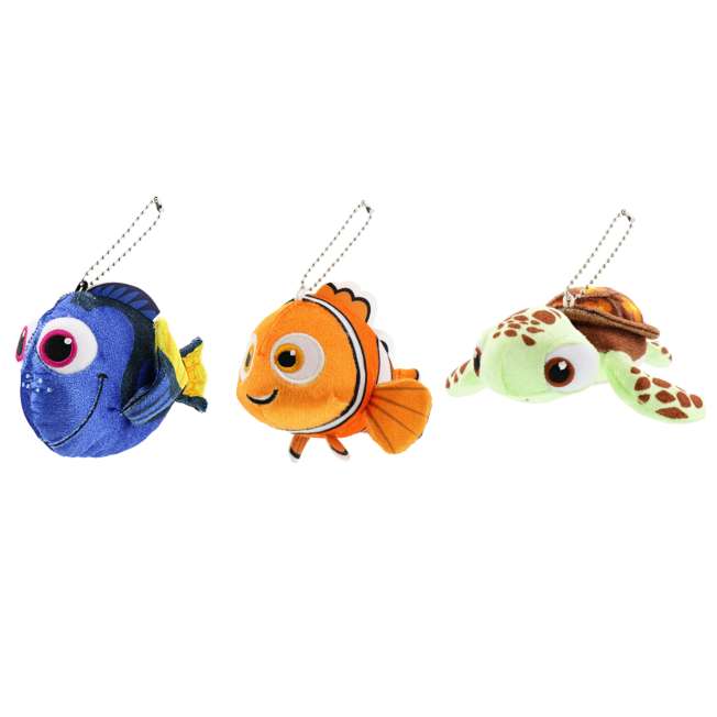 Set de 3 charms de peluche de Buscando a Nemo
