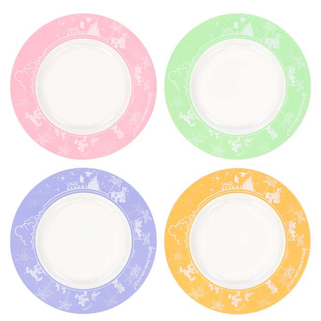 Set de 4 platos Tokyo Disney Resort