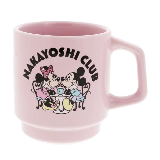 Taza de Mickey y Minnie estilo retro