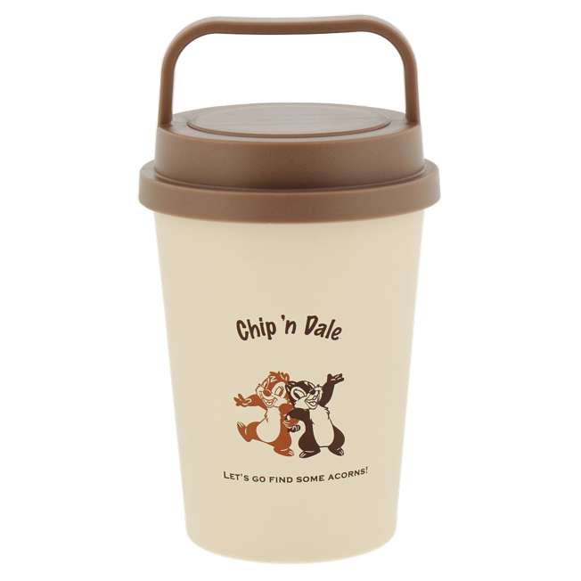 Vaso con tapa Chip y Dale