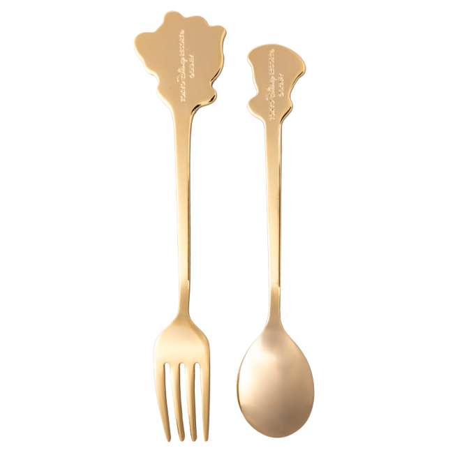Set de cubiertos de la señora Potts y Chip