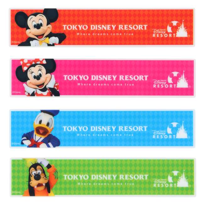 Set de 4 imanes decorativos de Mickey Mouse y sus amigos