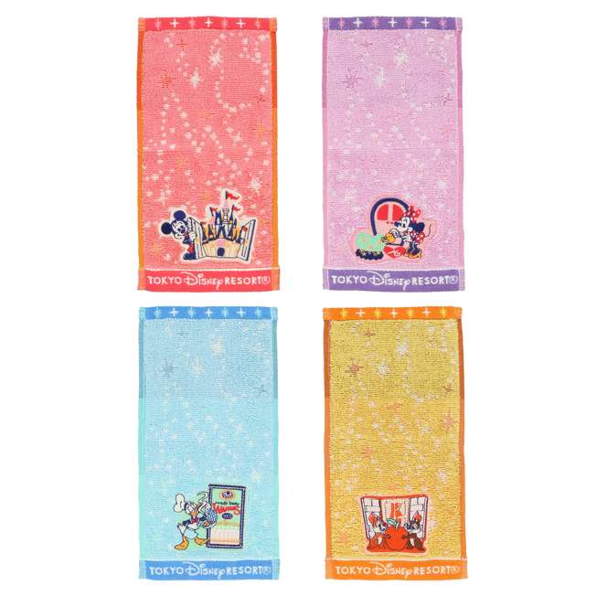 Set de 4 toallas pequeñas de Mickey Mouse y sus amigos
