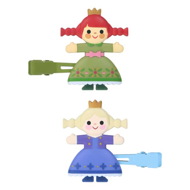 Set de 2 pinches para el pelo de Anna y Elsa