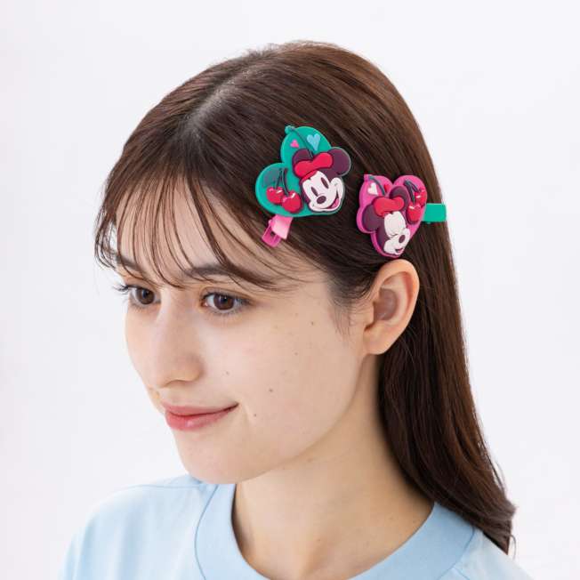 Set de 2 pinches para el pelo Mickey y Minnie