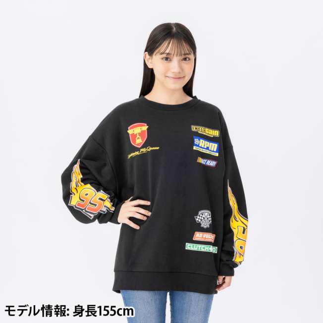 Polerón oversize unisex de una talla Rayo McQueen