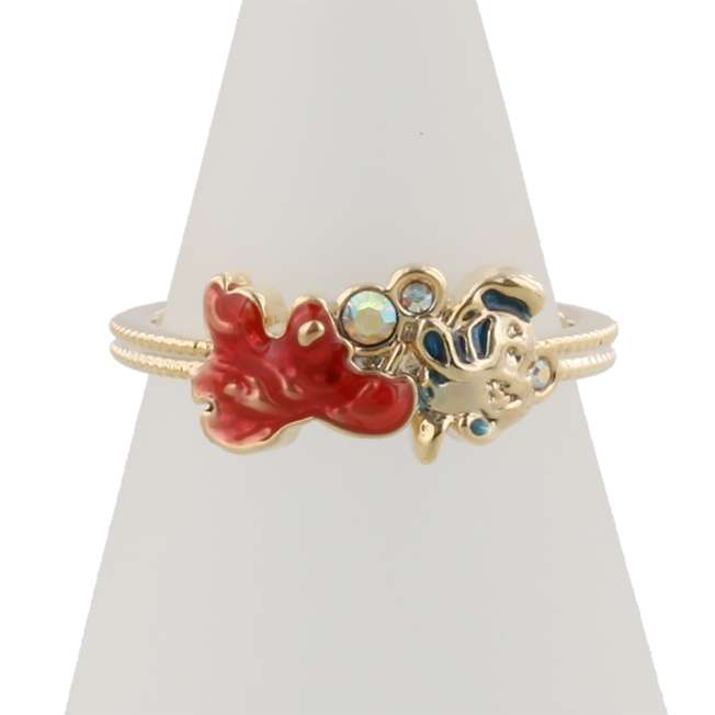 Set de 2 anillos talla libre de La Sirenita