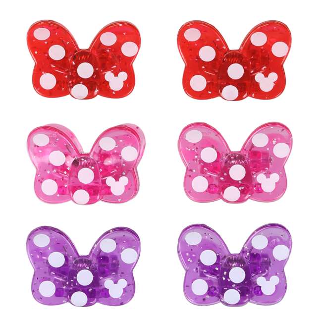 Set de 6 pinches para el pelo de Minnie