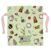 Set de 3 bolsas con cordón La Bella y la Bestia