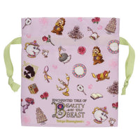 Set de 3 bolsas con cordón La Bella y la Bestia
