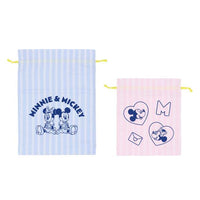 Set de 2 bolsas con cordón de Mickey y Minnie