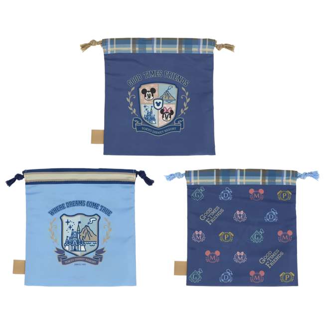 Set de 3 bolsas con cordón de Mickey Mouse y sus amigos