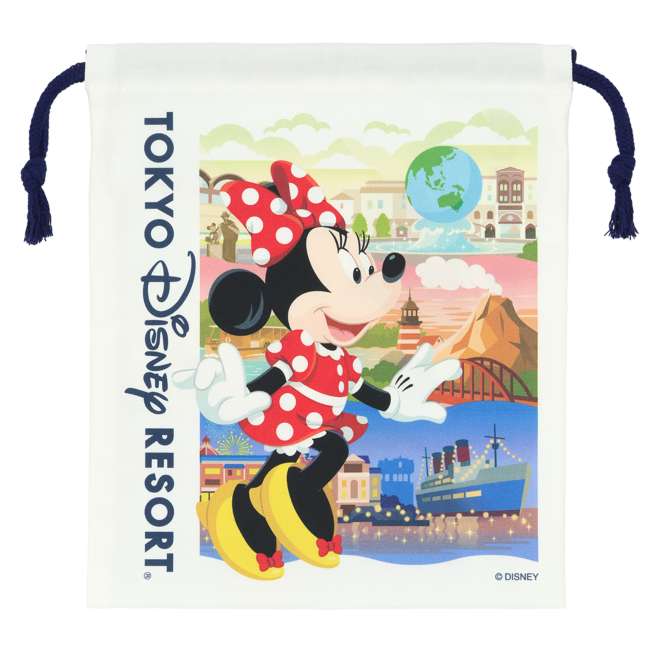 Bolsita con cordón Mickey Mouse y Minnie Mouse